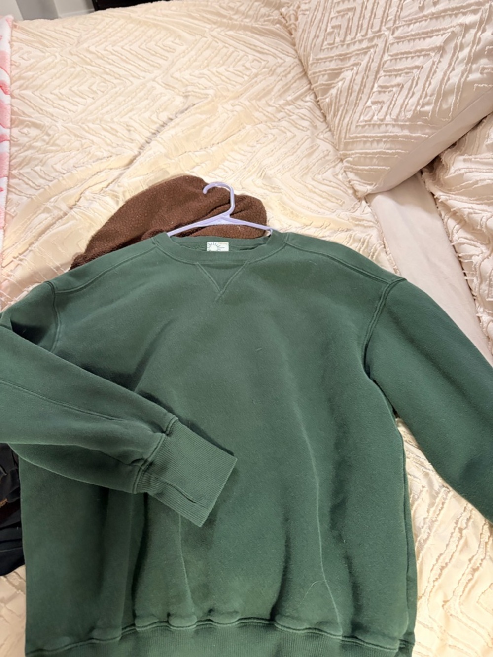 Offline by Aerie Forest Green Fleece Sweatshirt - XS - Picture 2 of 2